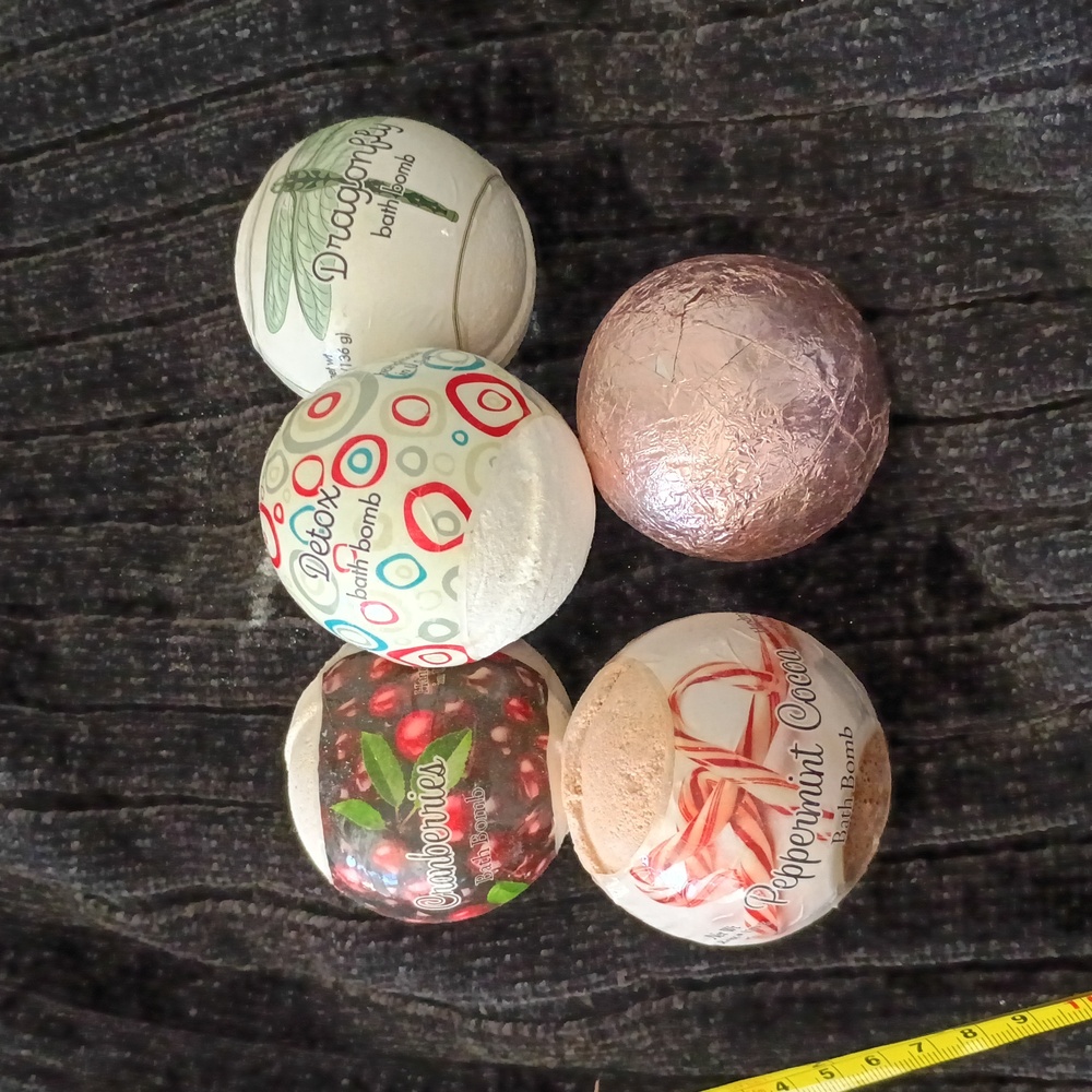 Primal Elements Mega Size Bath Bombs Formulated W/ Shea Butter, Coconut Oil